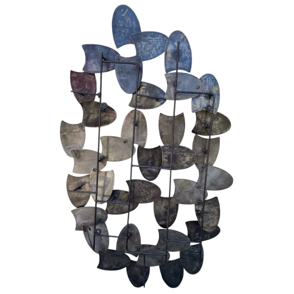 Geometric Metal Dimensional Wall Art 39' x 23" - Picture 4 of 9